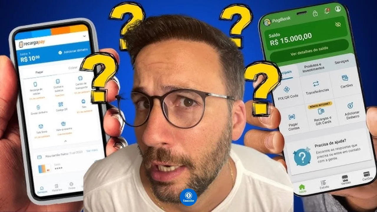 RecargaPay ou PagBank? Qual o melhor banco para ter rendimento com CDI?