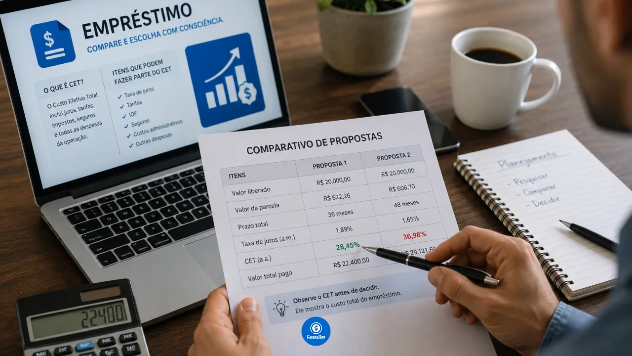 CET do empréstimo: como comparar duas propostas antes de contratar