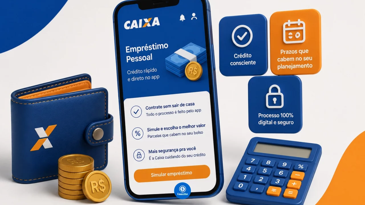 Empréstimo pessoal Caixa pelo app: quando contratar crédito direto no banco pode ajudar