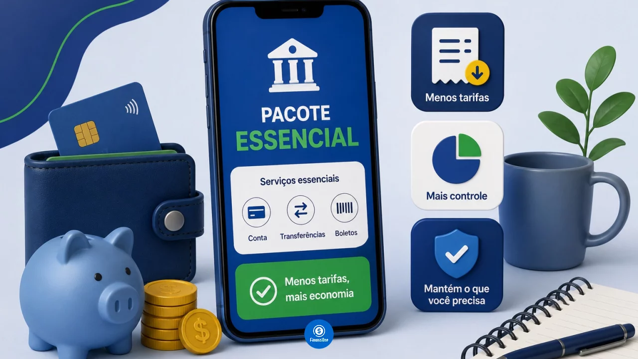 Pacote essencial do banco: como reduzir tarifas sem perder serviços básicos
