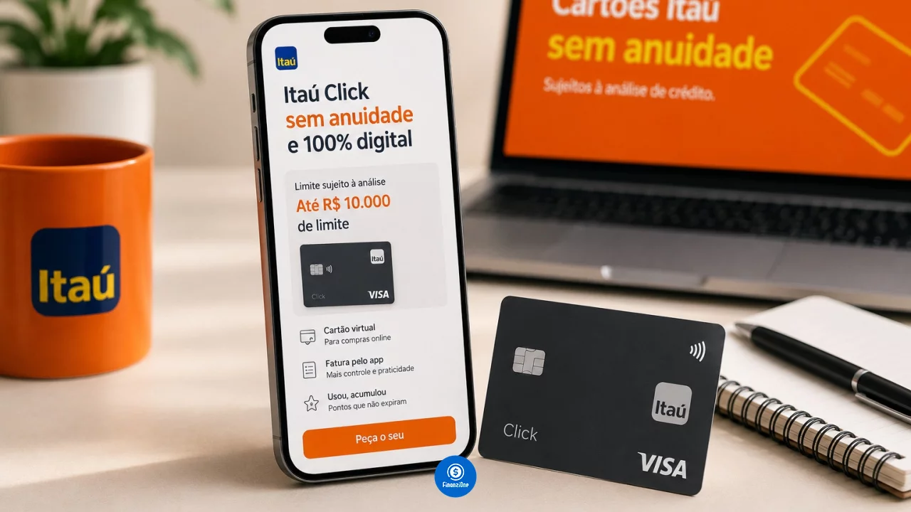 Cartão Itaú Click: limite de até R$ 10 mil aparece para todo mundo?