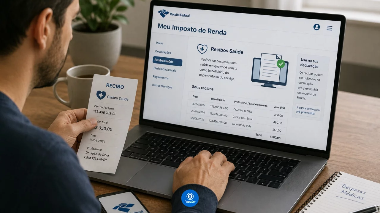 Receita Saúde no Imposto de Renda: como recuperar recibos médicos digitais pelo Meu IR