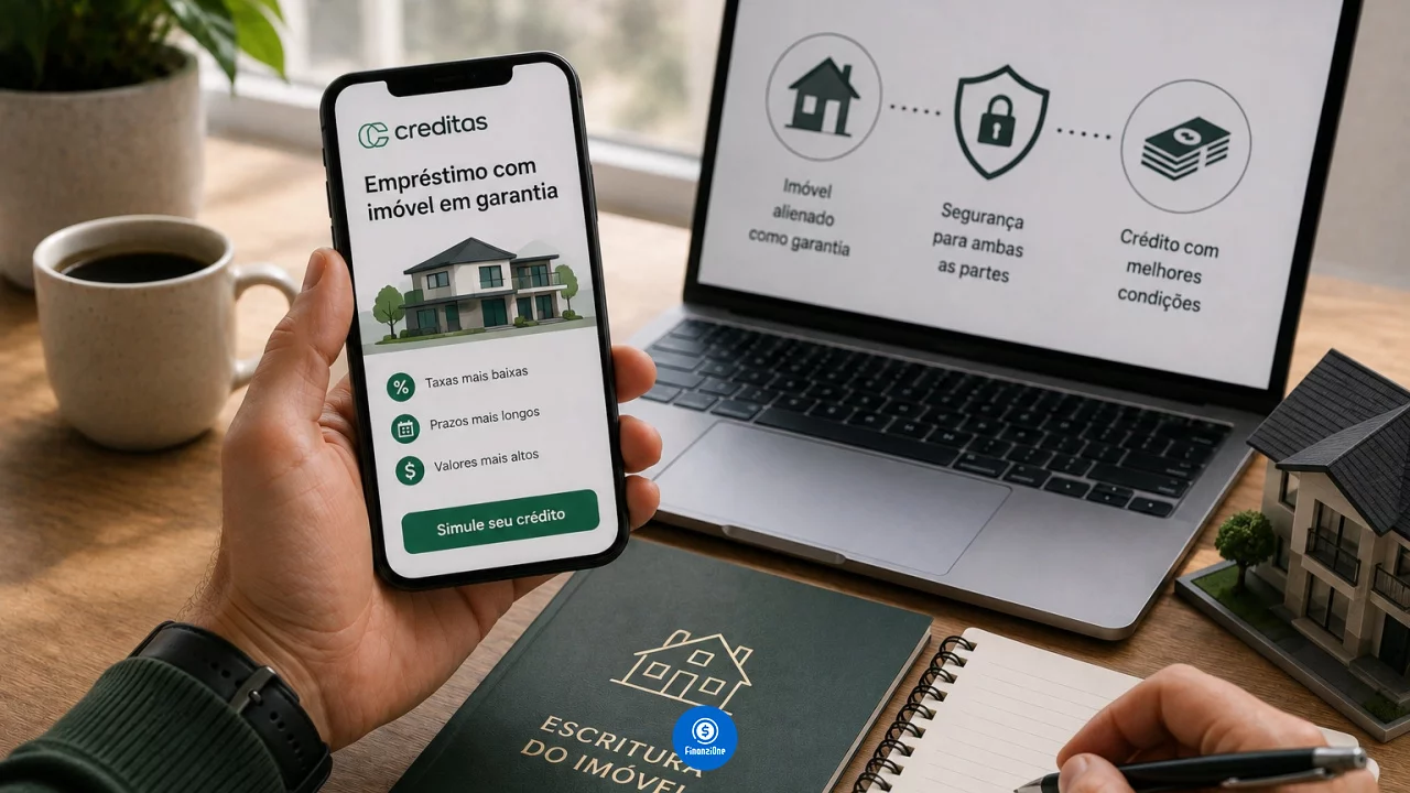 Empréstimo Creditas com imóvel em garantia: quando trocar dívidas caras pode fazer sentido