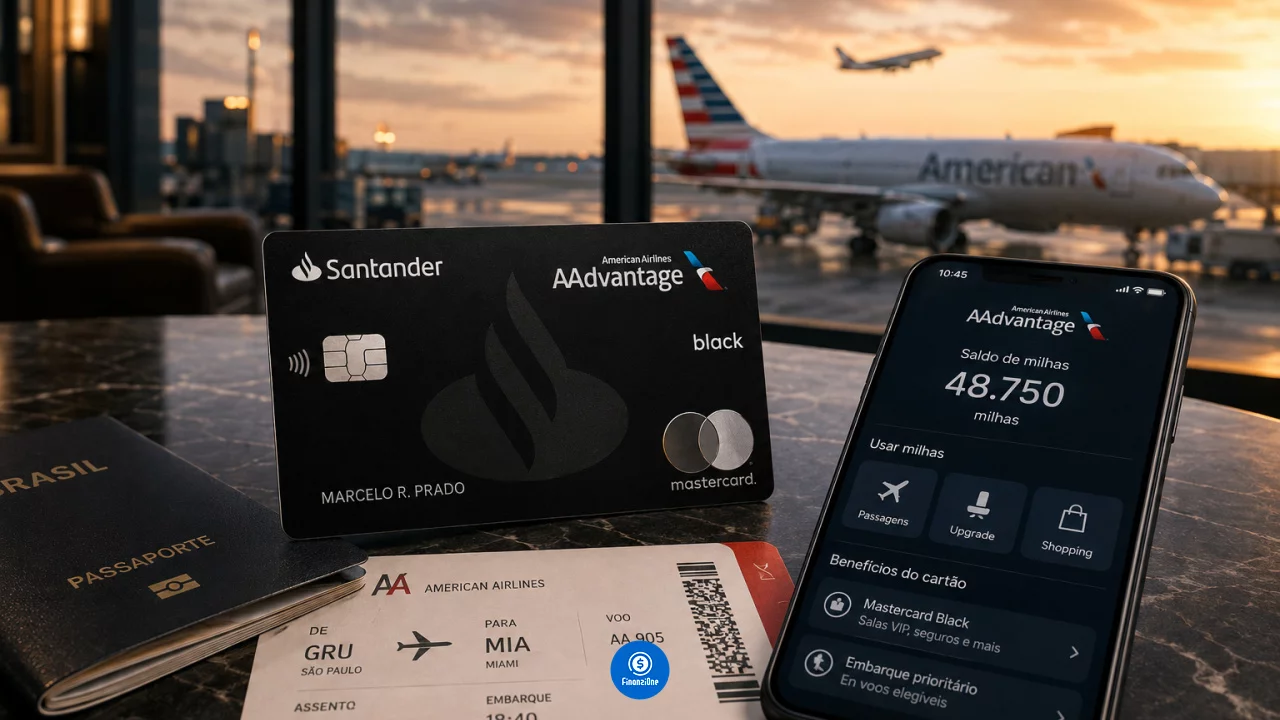 Cartão Santander AAdvantage Black: quando acumular milhas da American Airlines pode compensar
