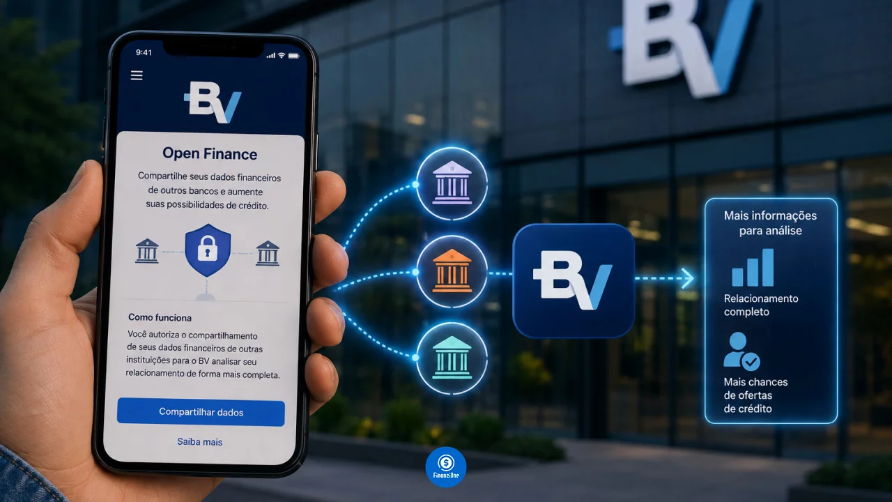 Conta BV com Open Finance: compartilhar dados de outro banco pode ajudar a conseguir crédito?
