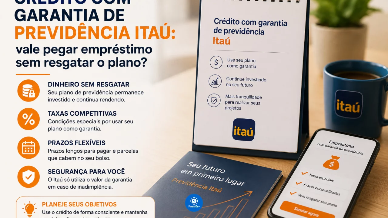 Crédito com garantia de previdência Itaú: vale pegar empréstimo sem resgatar o plano?