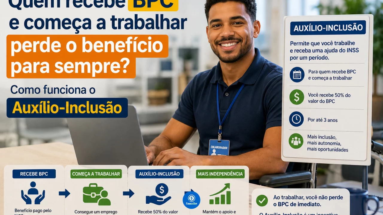 Quem recebe BPC e começa a trabalhar perde o benefício para sempre? Como funciona o Auxílio-Inclusão