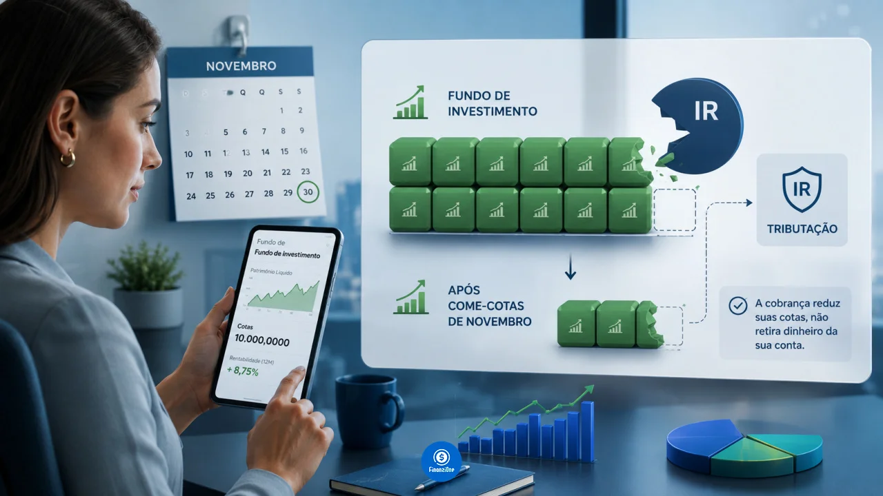 Come-cotas de novembro tira dinheiro da conta? Entenda como o imposto reduz suas cotas