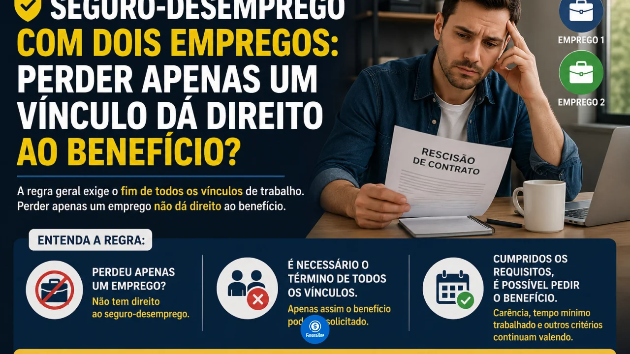 Seguro-desemprego com dois empregos: perder apenas um vínculo dá direito ao benefício?