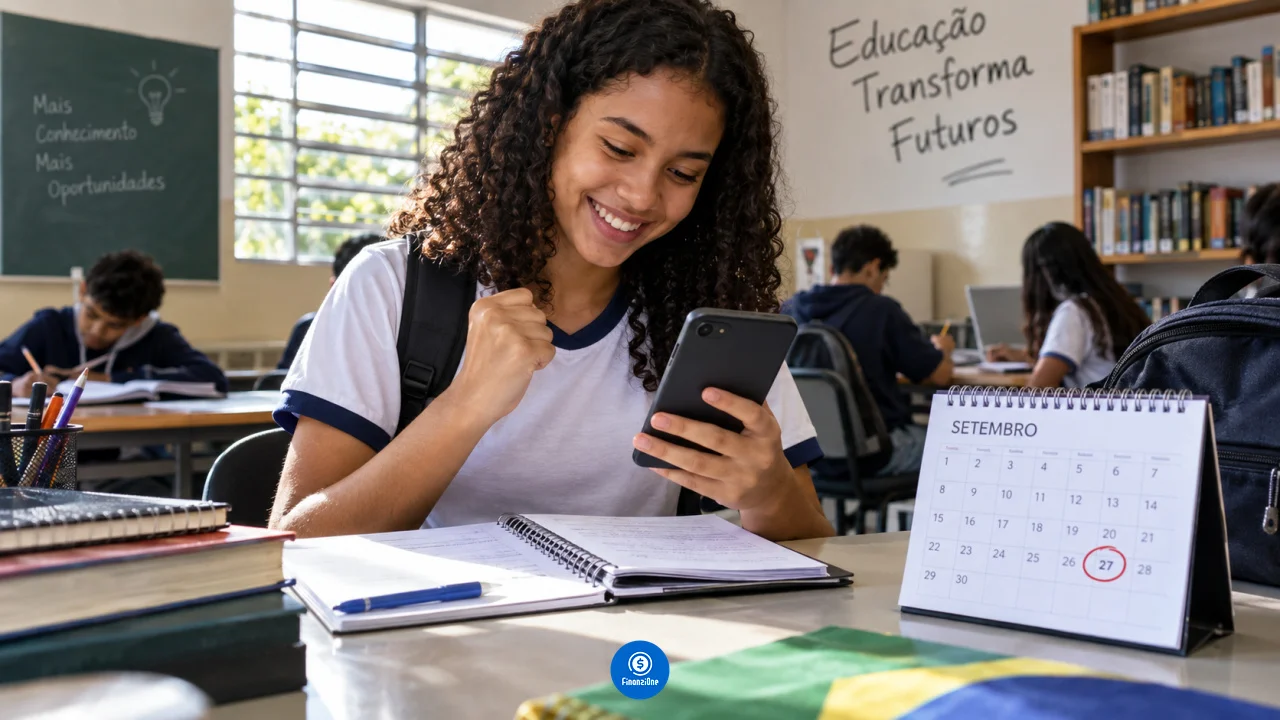 Pé-de-Meia: nascidos em novembro e dezembro recebem a 6ª parcela em 28 de setembro?